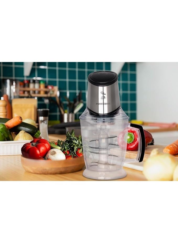 ميديا تيك Mediatek 800W Meat Kibbeh Maker, 2L Shatterproof Jug MT-CR50 2 L 800 W MT-CR50 - Image 2
