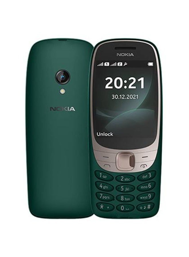 NOKIA 6310 Feature Phone Dual SIM Dark Green 8MB RAM 16MB 4G - Middle East Version - Image 1