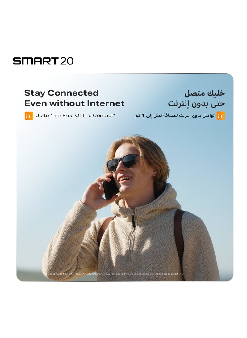 إنفينيكس سمارت 20 ثنائي الشريحة برتقالي مشمس 4 جيجابايت رام 128 جيجابايت - النسخة الشرق أوسطية - Image 5