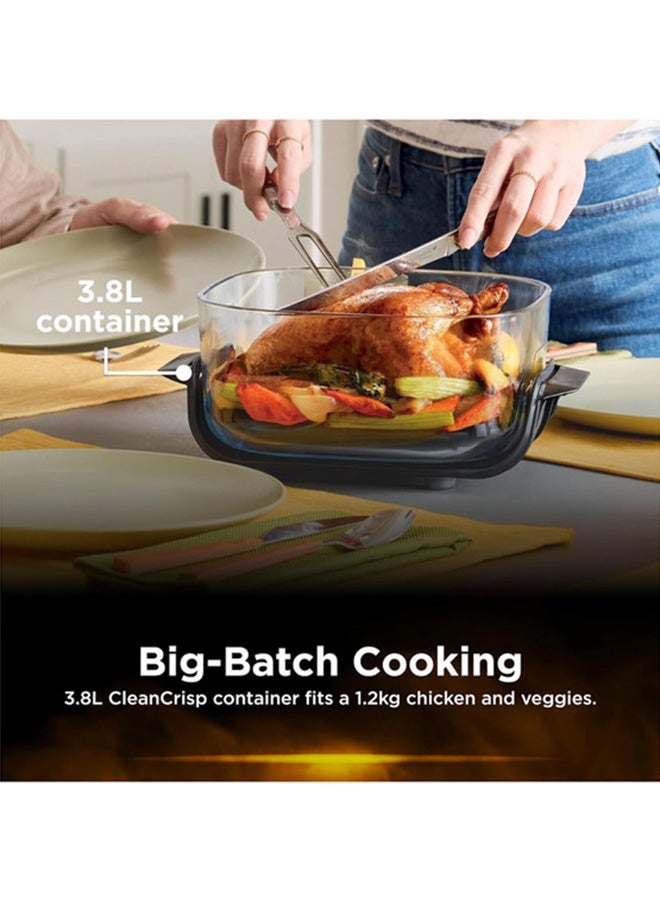 Ninja Crispi 4-in-1 Portable Glass Air Fryer, CleanCrisp Glassware, 4-in-1 Functionality, Thermal Shock Resistant, Leak-Proof Lids, Fixed Heat Protection, 3.8 L 1700 W FN101SGANZ Sage - Image 5