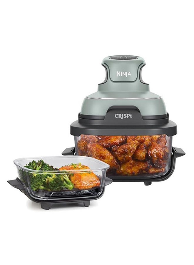 Ninja Crispi 4-in-1 Portable Glass Air Fryer, CleanCrisp Glassware, 4-in-1 Functionality, Thermal Shock Resistant, Leak-Proof Lids, Fixed Heat Protection, 3.8 L 1700 W FN101SGANZ Sage - Image 1