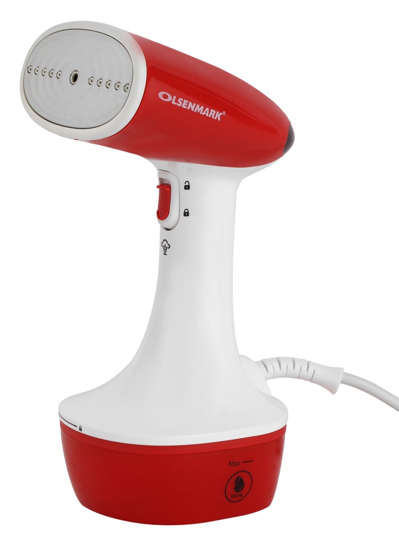 Olsenmark OMGS1858 Handheld Garment Steamer 1470W, 300ml Water Tank, continuous Steam 20g per minutes, Leak Free, Overheat Protection, Portable, Lightweight Steamer for All Kind of Fabrics 300 ml 1470 W OMGS1858 White - Image 2
