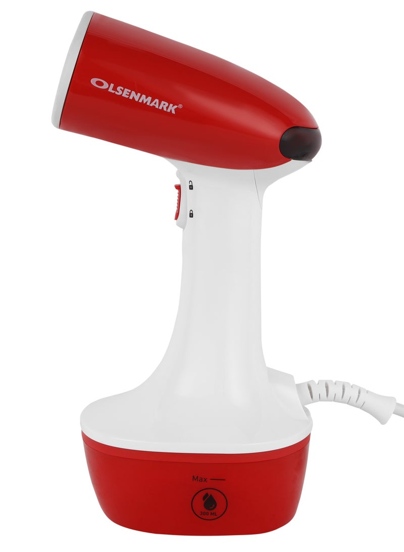 Olsenmark OMGS1858 Handheld Garment Steamer 1470W, 300ml Water Tank, continuous Steam 20g per minutes, Leak Free, Overheat Protection, Portable, Lightweight Steamer for All Kind of Fabrics 300 ml 1470 W OMGS1858 White - Image 5