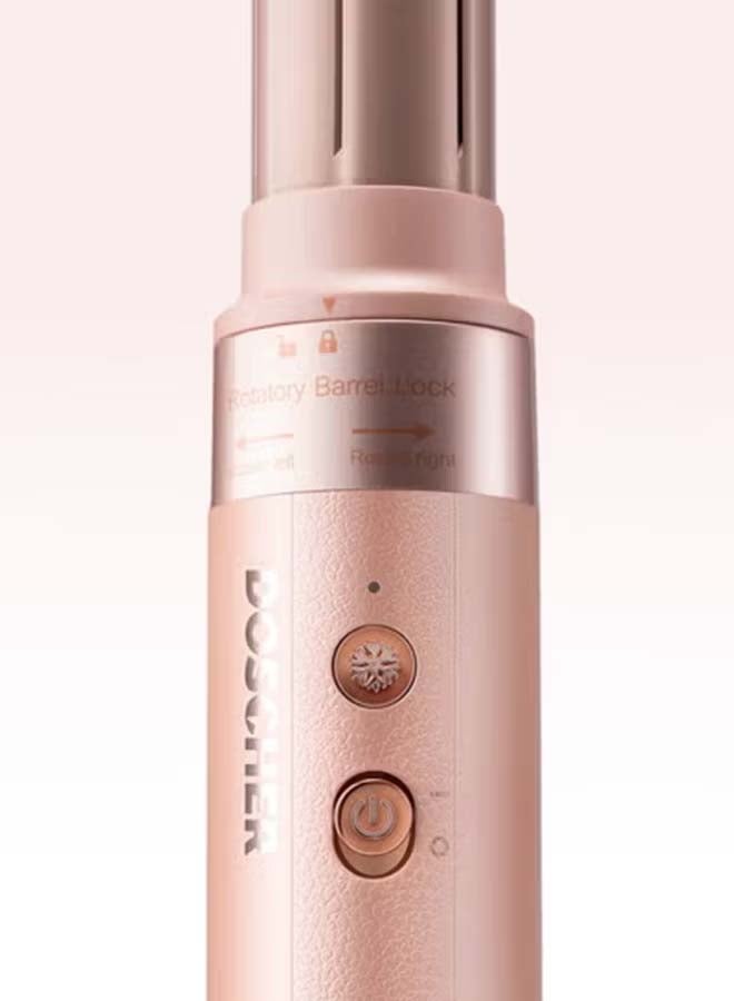 DOSCHER 1500W 5-in-1 Multi-Functional Hair Styler & Hairdryer, Double The Drying Speed, One-Button Cool Air Function,Equipped with A Curling Iron, Two Sizes of Ventilation Comb, Three Temperature Settings,Pink - Image 2