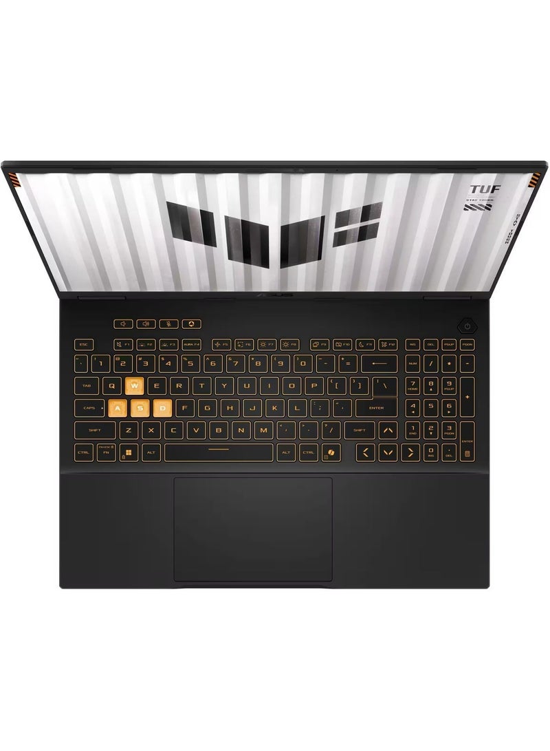 أسوس لابتوب TUF Gaming F16، NVIDIA RTX 5070 GDDR7، معالج Intel الجيل 14 i7-14650HX، شاشة 16" FHD+ 165Hz مضادة للتوهج، لوحة مفاتيح مضاءة RGB، 16 جيجابايت DDR5، 1 تيرابايت SSD الجيل 4، ويندوز 11 برو (FX608JPR - WH74) - Image 3