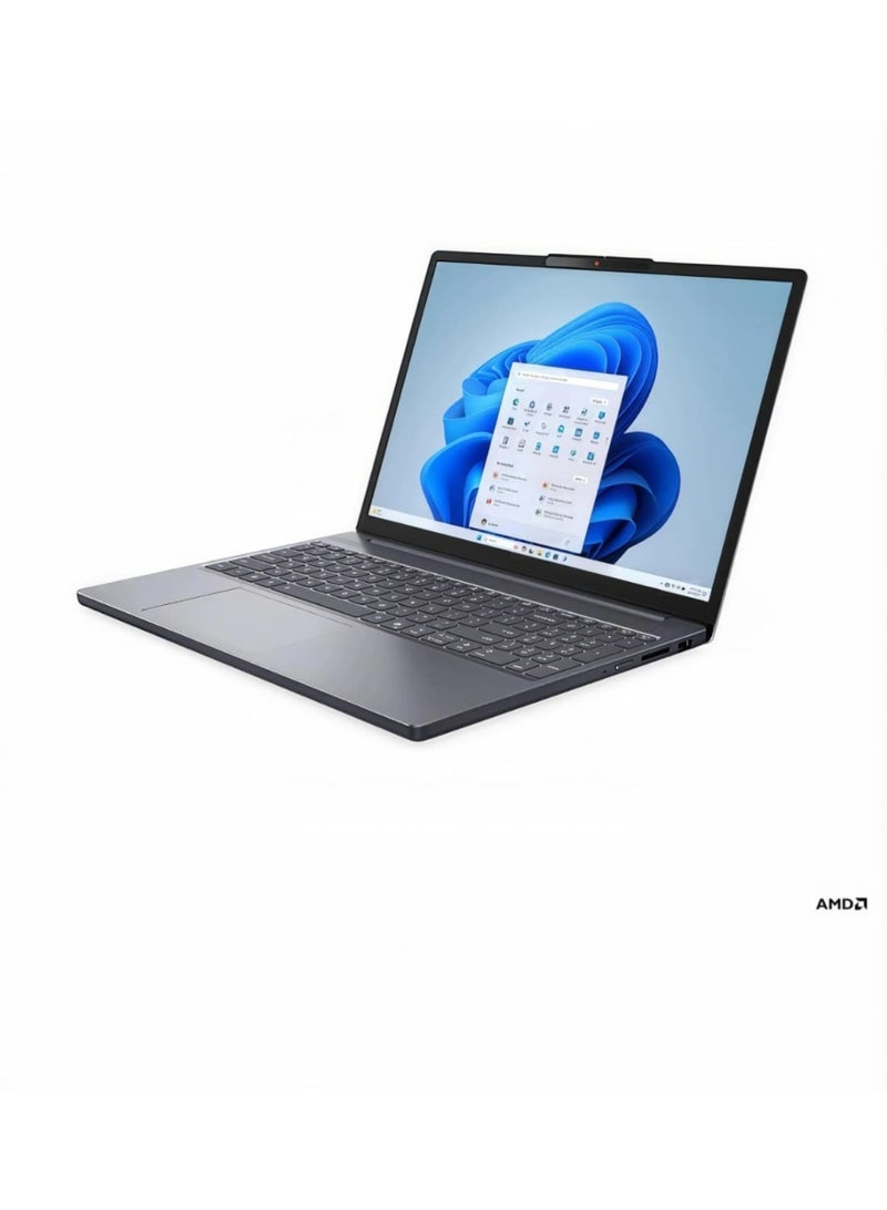Lenovo IdeaPad Slim 3 15.3" WUXGA Laptop | AMD Ryzen 7-7735HS | 16GB RAM | 512GB SSD | AMD Radeon 680M | Win 11 Home English/Arabic Luna Grey - Image 1