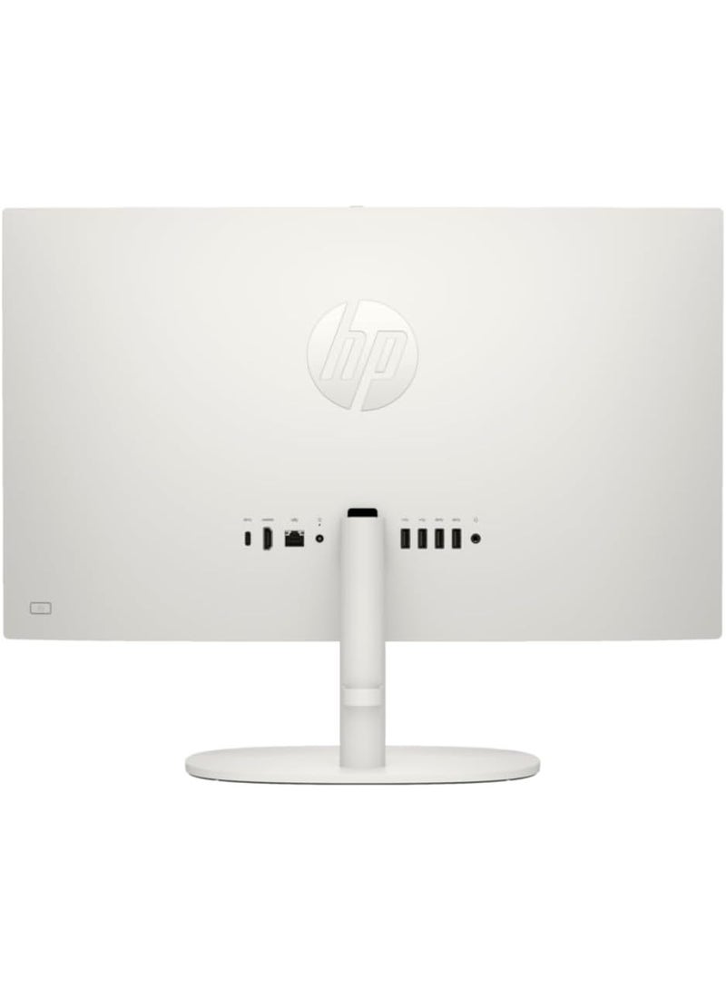 HP (Upgraded) AIO 22-dg0012nh All-in-One Desktop PC – 21.5″ FHD VA Display, Intel Core i3-N300, 8GB DDR5 RAM, 1TB SSD, Wi-Fi 6, Windows 11 Pro, Keyboard & Mouse Included – Cashmere White English Cashmere - Image 4