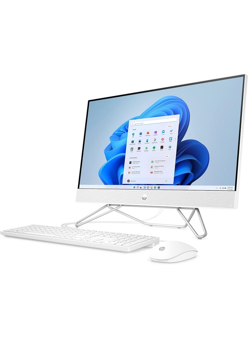 HP 24 الكل في واحد 24-cb1023nh - شاشة تعمل باللمس 23.8 بوصة، معالج Core i5-1235U، 16GB RAM، 1TB SSD، أبيض - Image 2