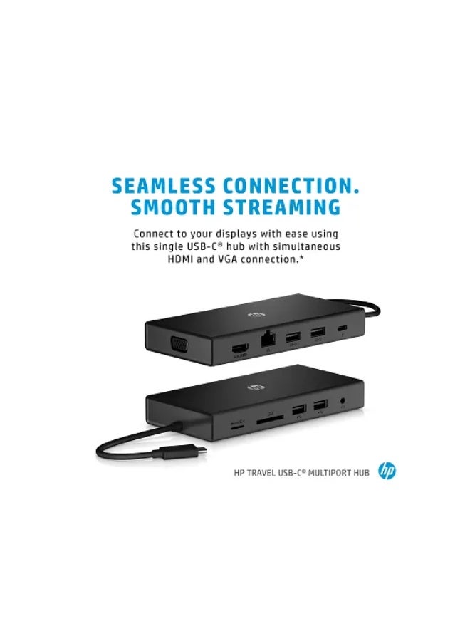 HP Travel USB-C Multi Port Hub black - Image 4