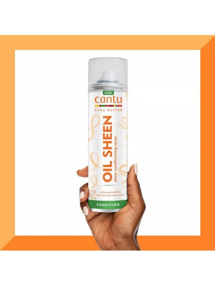 Cantu Shea Butter Oil Sheen Deep Conditioning Spray for Natural Hair – Lightweight Moisture, Shine & Softness Hair Mist - Image 4