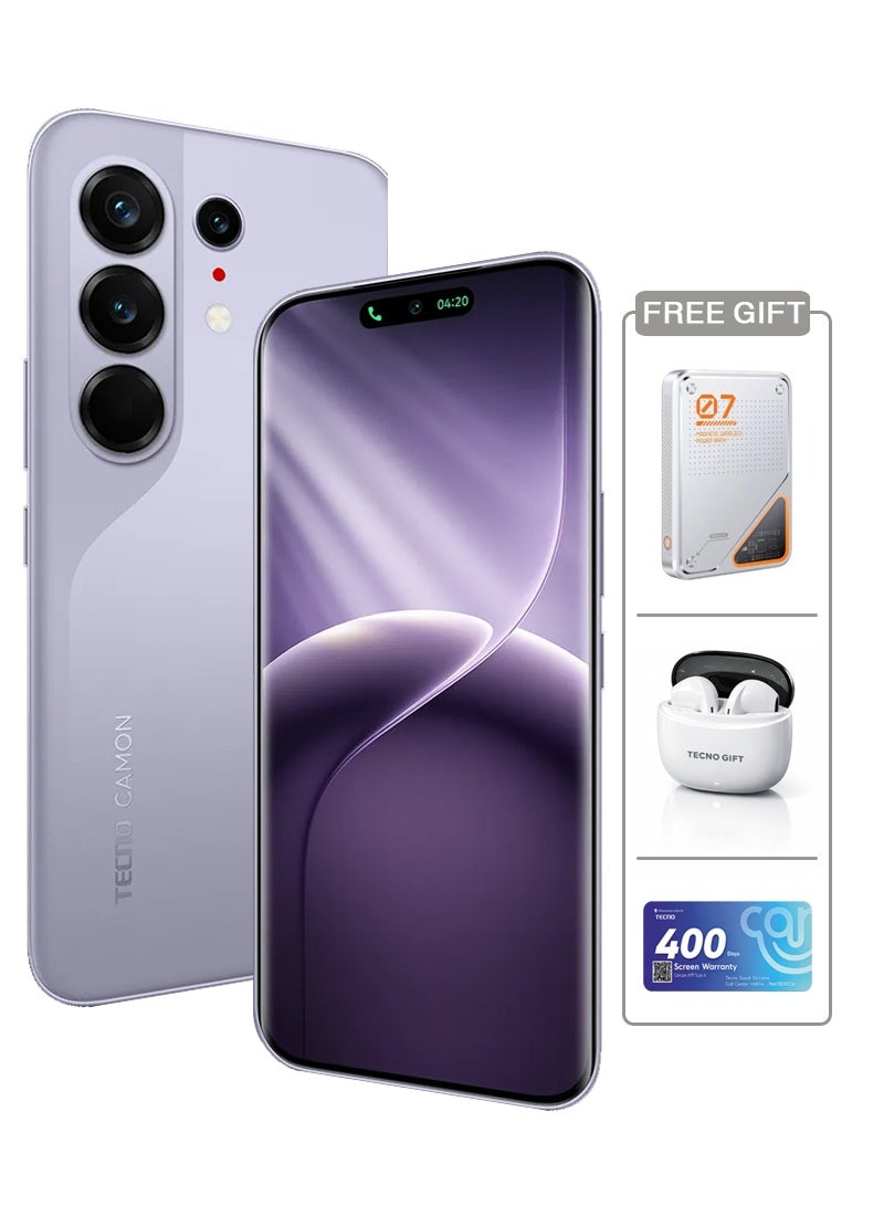 CAMON 50 Ultra, 5G, 8GB+256GB, Misty Purple, With Free Gifts