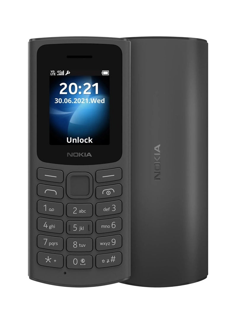 نوكيا 105 4G ثنائي الشريحة أسود / فحم - النسخة الشرق أوسطية - Image 1