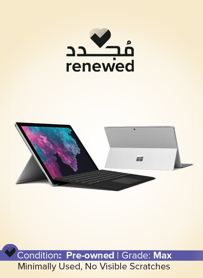مايكروسوفت Renewed - Microsoft Surface Pro 6 2 in 1 Laptop With 12.3-Inch Touch Screen Display,Intel Core i7/6th Gen/16 GB RAM/256 GB SSD/Windows 10 Pro English silver - Image 1