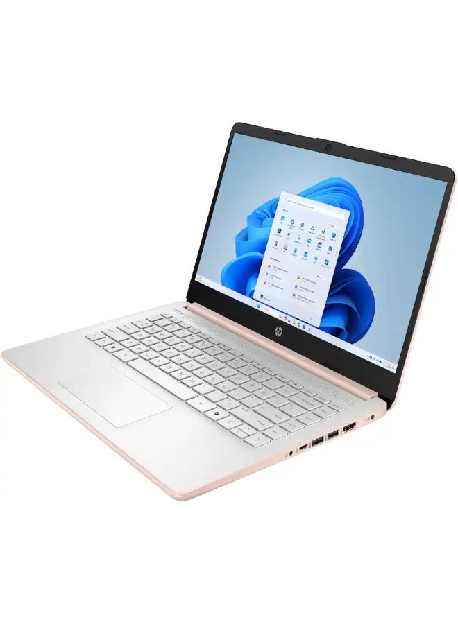 HP Laptop 14-DQ6015DX, 14" HD LED Display, Intel N150 Processor, 4GB DDR4 RAM, 128GB SSD, Intel Graphics, Windows 11, English Keyboard, Rose Gold Rose Gold - Image 2