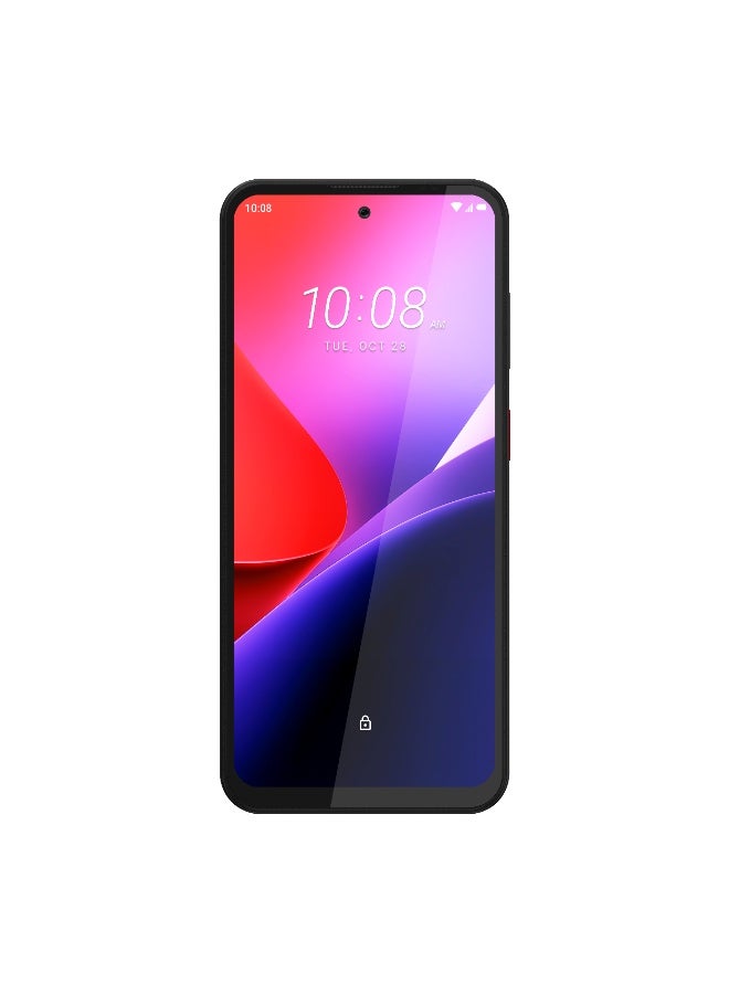 إتش تي سي Wildfire E7 Elite 5G Dual SIM Smartphone, 256GB Storage, 6+12GB RAM, 6.78-inch UHD+ Display, Black with Neck Hanging Wireless Headset - KSA Version - Image 2