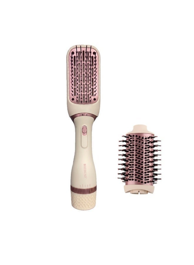 REBUNE Professional Hair Styling Dryer with Two Brushes – 1200W, 3 Heat Settings & Cool Air Mode beige - Image 3