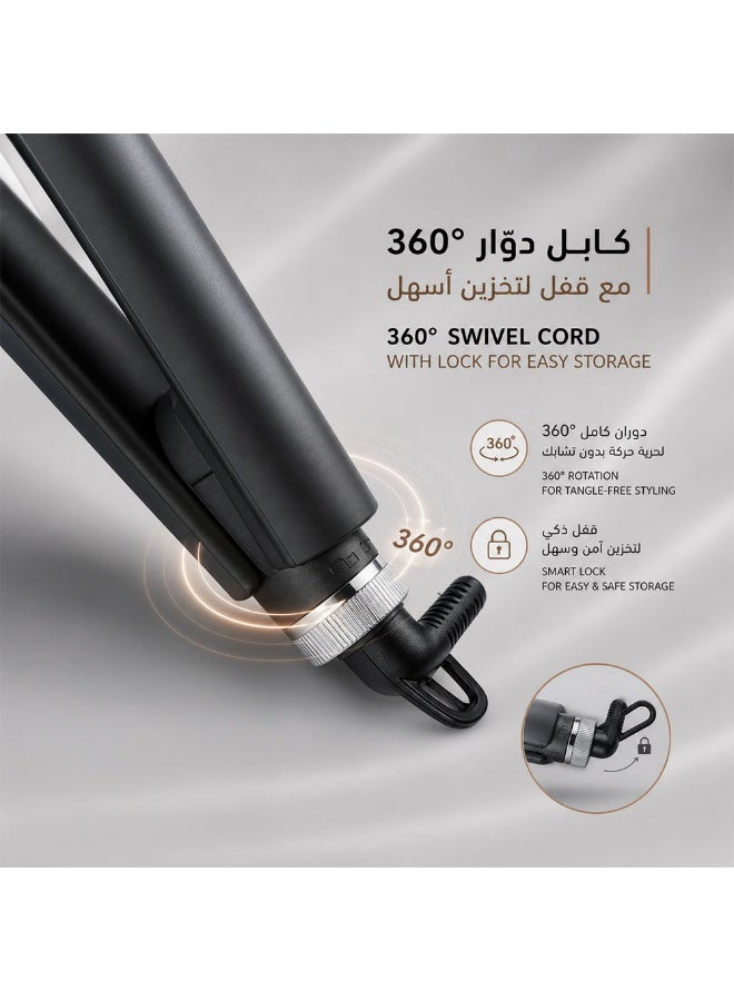 REBUNE Professional Hair Straightener with Digital Temperature Display – 65W - Image 4
