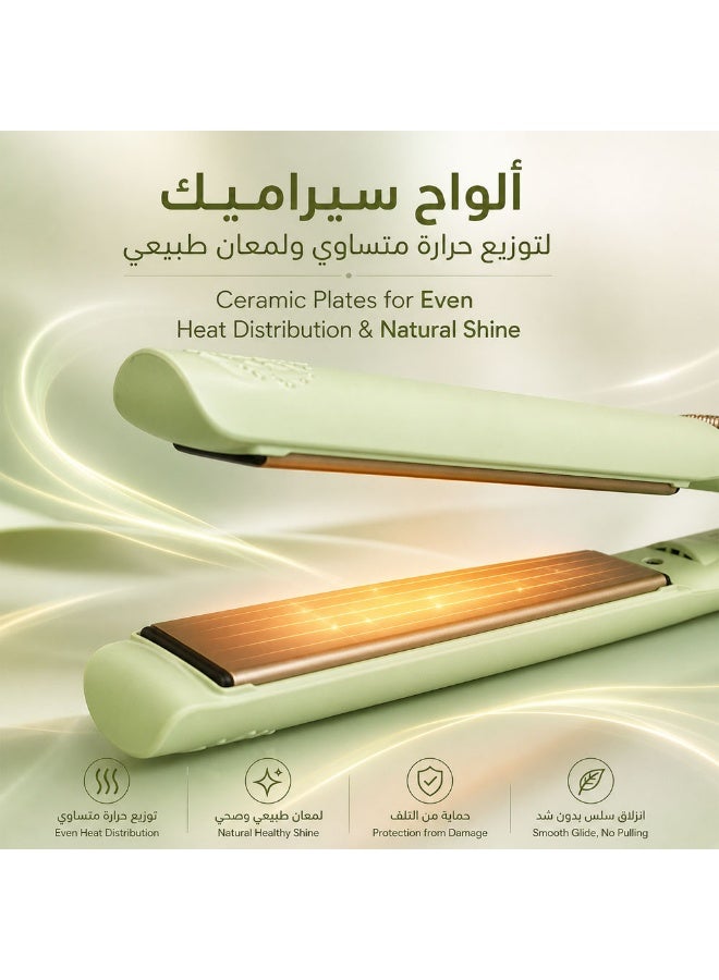 REBUNE Professional Hair Straightener with Digital Temperature Display – 55W - Image 2