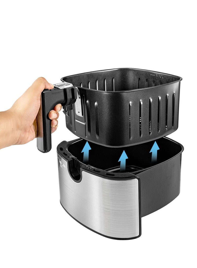 BLACK+DECKER 6 in 1 Multifunction Grand Digital AerOfry 5.7 L 1500 W AF7257-B5 Silver/Black - Image 4