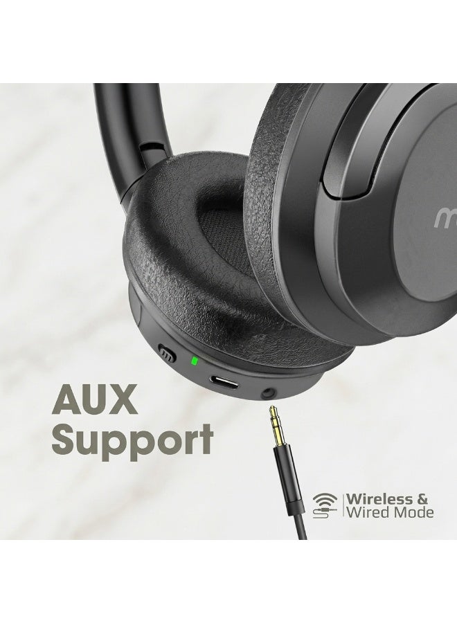 MYCANDY BHF-E100 Bluetooth Headphones | Wireless Audio | Black | Comfortable & Durable black - Image 1