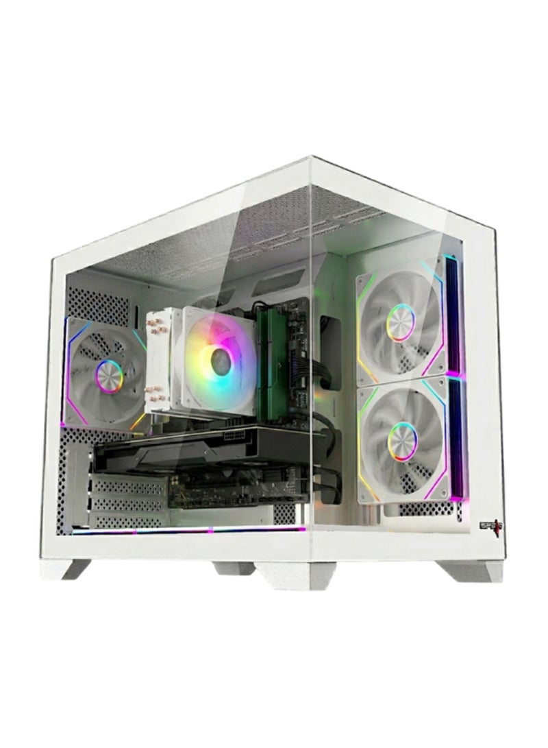 قصر الحاسبات كمبيوتر ألعاب مع معالج إنتل كور i5 12400F / 16 جيجابايت رام DDR4 / 1 تيرابايت SSD M.2 / 8 جيجابايت Nvidia GeForce RTX 3050 رسومات / ويندوز 11 برو - Image 1