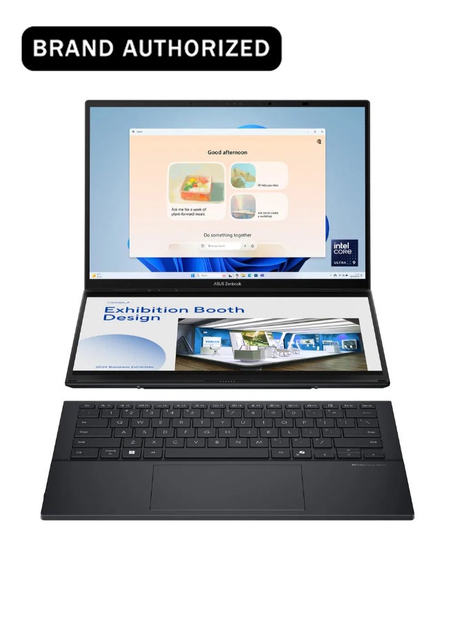 Zenbook Duo Intel Core Ultra 9 Processor, 32 GB RAM, 2TB PCIE G4 SSD, Intel Arc Graphics, WINDOW 11 HOME, 14", GRAY | UX8406CA-PZ005W Inkwell Grey
