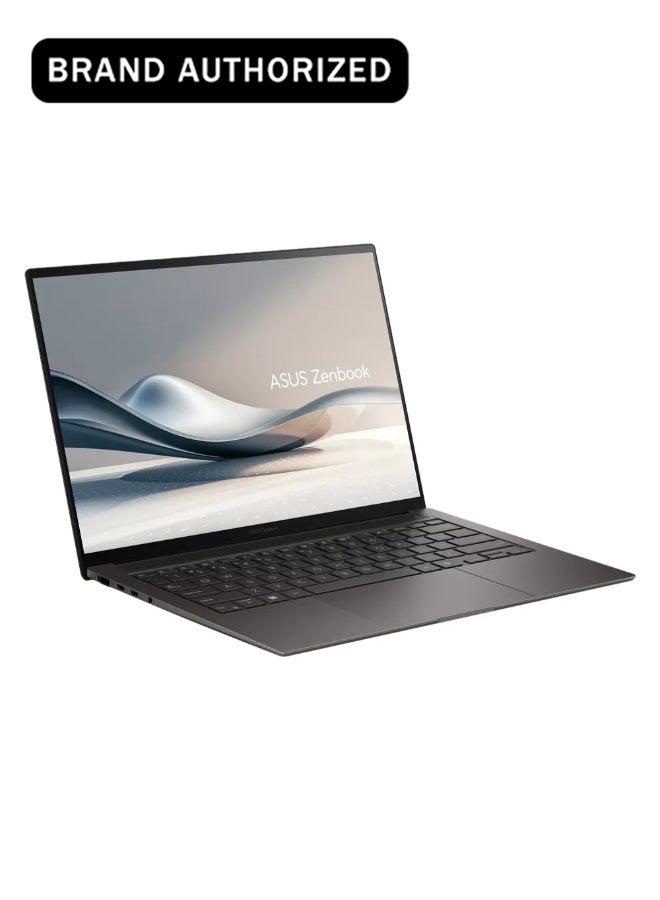 Zenbook S 14 Laptop, Intel Core Ultra 9 386H Processor, 32GB RAM, 1TB SSD, 14" 3K OLED 120Hz Display, Windows 11 Home, Backlit English & Arabic Keyboard, 1 Year Warranty | UX5406AA-SW114W Antrim Grey