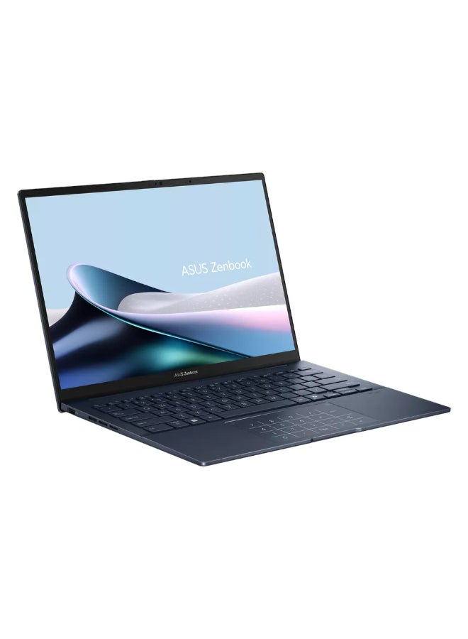 أسوس Zenbook 14 Laptop, Intel Core Ultra 9 285H Processor, 32GB RAM, 1TB SSD, Intel Arc Graphics, 14" 3K OLED 120Hz Touch Display, Windows 11 Home, Backlit English & Arabic Keyboard, Ponder Blue, 1 Year Warranty | UX3405CA-SU855W Ponder Blue - Image 2