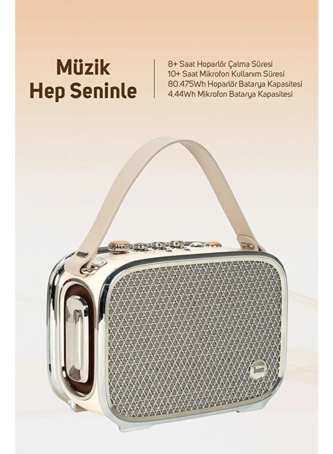 Divoom SongBird Ultra Karaoke Speaker (White) - Image 3
