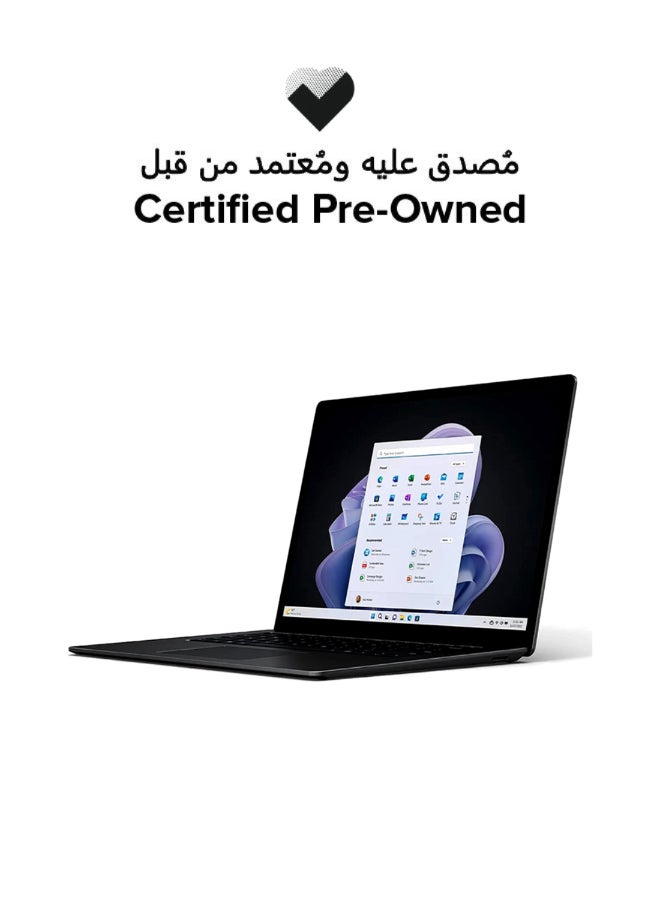 مايكروسوفت Certified Pre Owned - Surface Laptop 5 Laptop With 13.5-Inch Full HD Display,Intel Core i5-1235u Processor/10-Core/12th Gen/8GB RAM/512GB SSD/Windows 11 English silver - Image 1