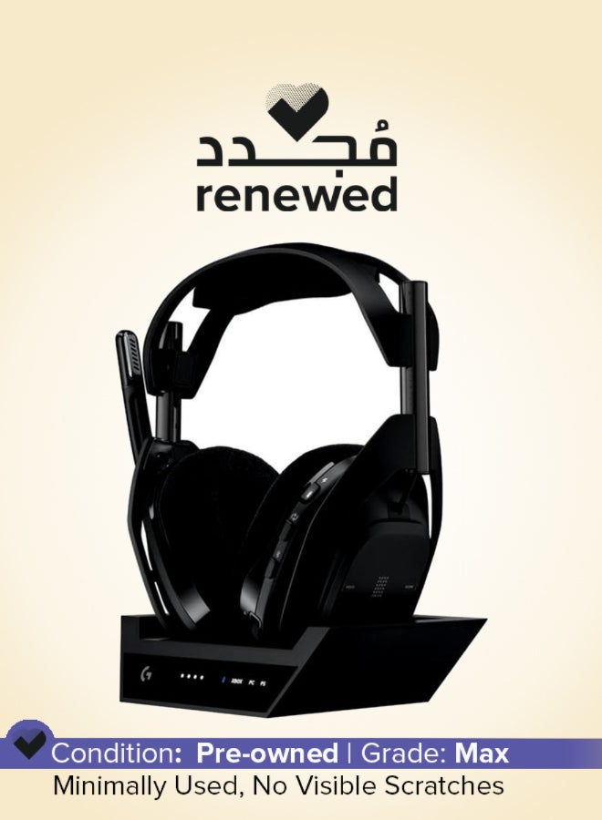 Logitech Renewed - Logitech G Astro LIGHTSPEED Wireless Gaming Headset + Base Station Black - Image 1