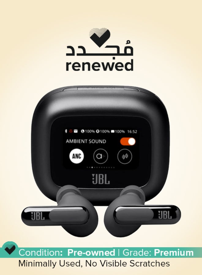 JBL Renewed - JBL Live Beam 3 True Wireless Noise Cancelling Earbuds Black - Image 1
