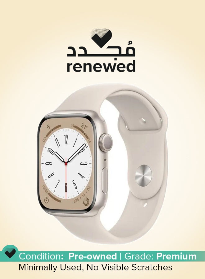 Apple Renewed -  Watch Watch Series 8 Aluminium 41MM Off White - Image 1