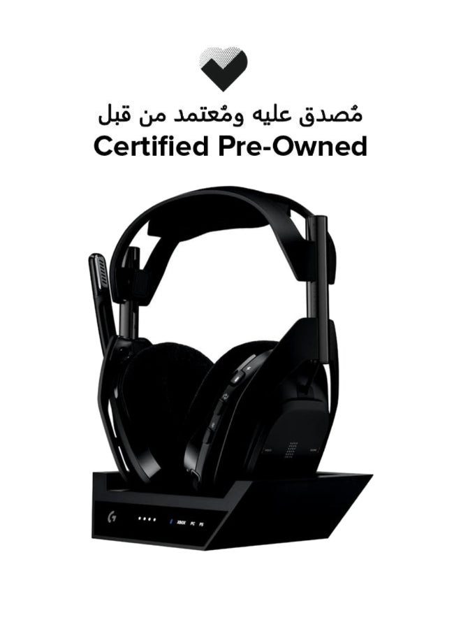Logitech Certified Pre Owned - Logitech G Astro LIGHTSPEED Wireless Gaming Headset + Base Station Black - Image 1
