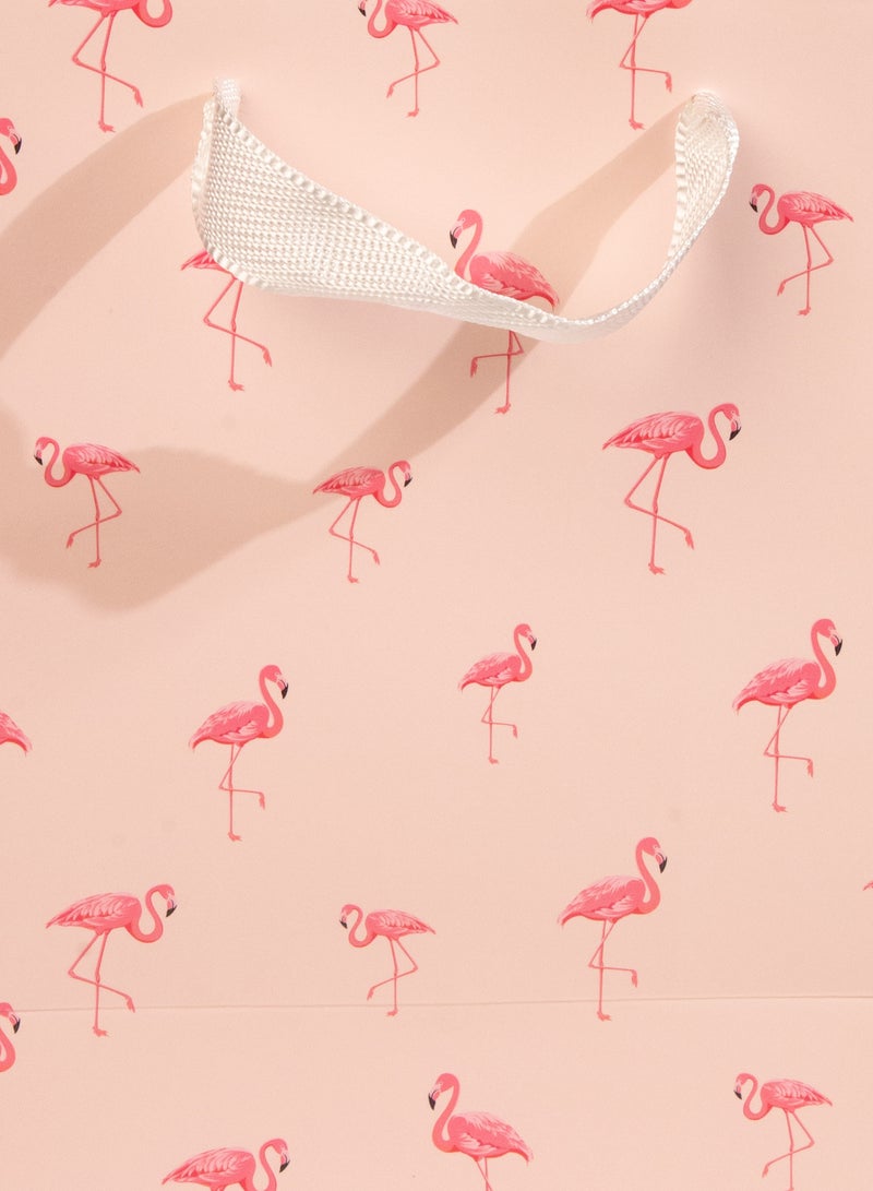 Share the Love Flamingo Medium Gift Bag – Tropical Birthday Gift Bag for Women, Girls, Kids, Friends, Baby Shower, Summer Party, Wedding, Anniversary, Holidays, Presents & Favors Multi-Colour - Image 4