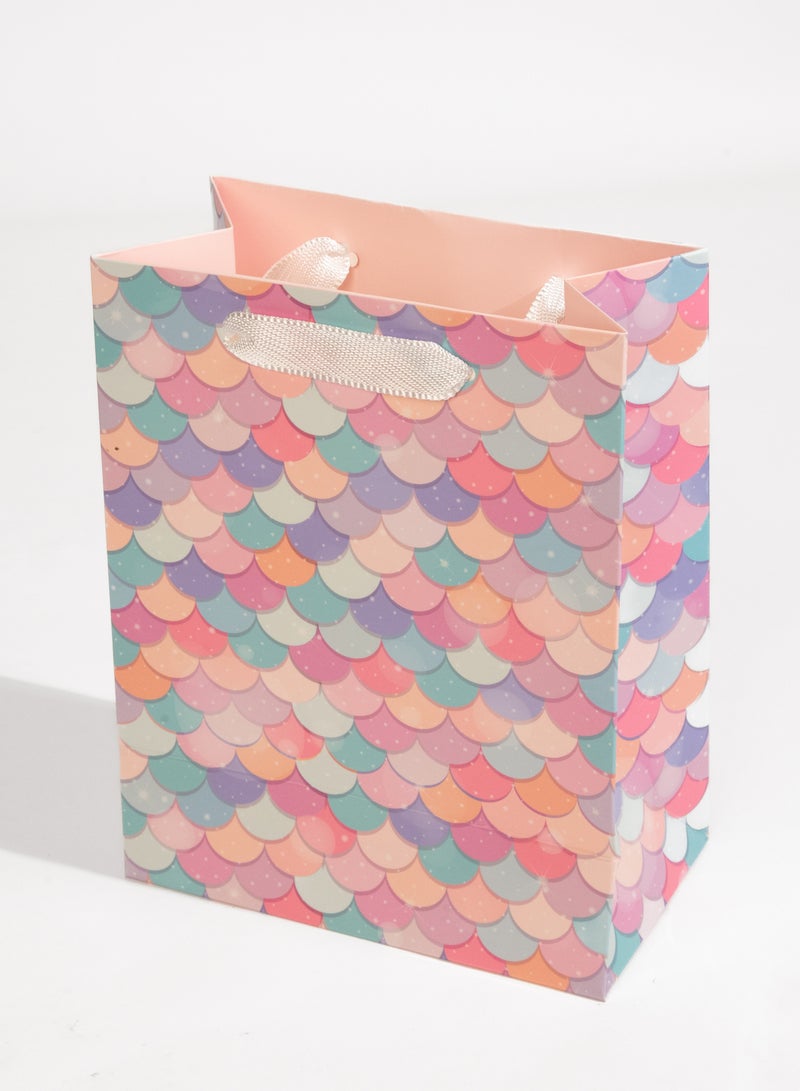 شير ذا لوف  Mermaid Pink Medium Gift Bag – Magical Birthday Gift Bag for Girls, Kids, Friends, Baby Shower, Princess Party, Wedding, Anniversary, Graduation, Holidays, Presents & Favors Pink - Image 1