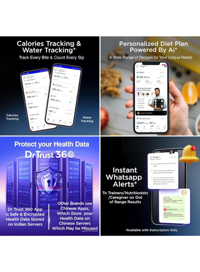Dr Trust Renewed - USA 509 Digital BMI Weight Scale with Body Fat Analyzer and Bluetooth Connectivity - Image 5