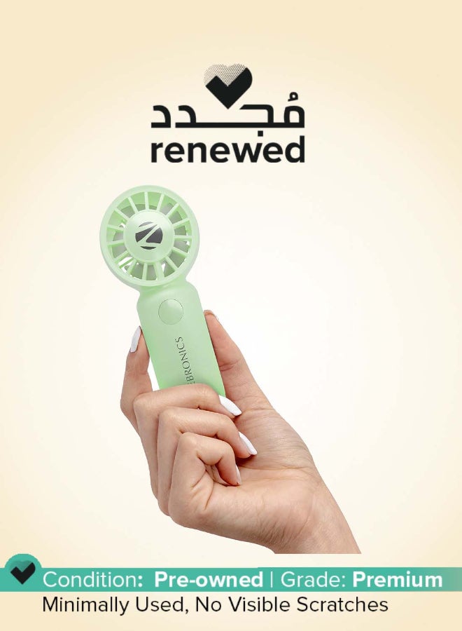 زيبونيكس Renewed - Heat Buster 100 Mini Portable Hand Fan - Green Green - Image 1