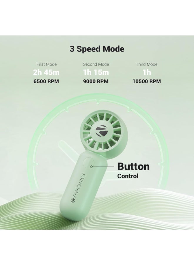 زيبونيكس Renewed - Heat Buster 100 Mini Portable Hand Fan - Green Green - Image 5