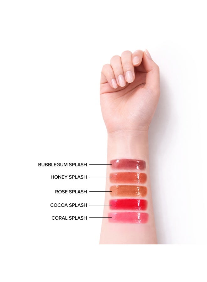 فور إيفر52 Waterlight Hydrating Lip Gloss with High-Gloss Finish Bubblegum Splash - WLG001 - Image 4