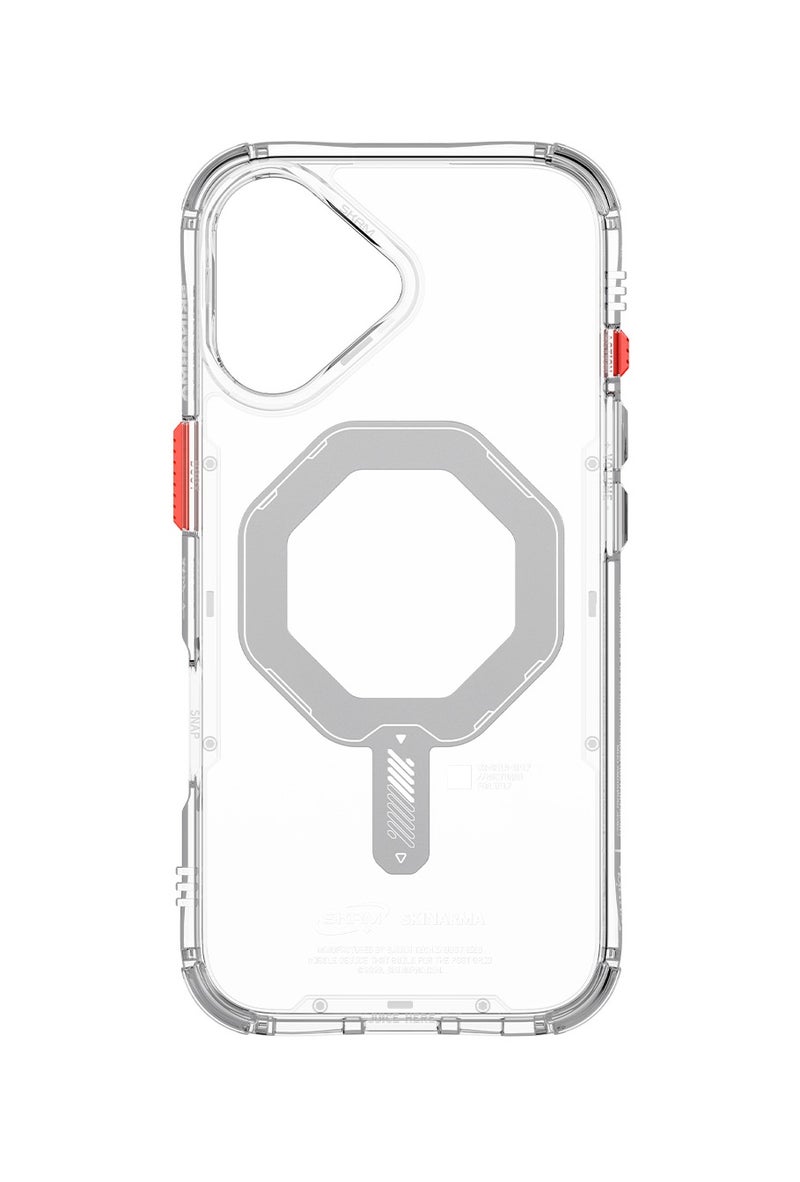 Skinarma Saido Mag-Charge Case Compatible with MagSafe for iPhone 17 Air 6.6-Inch - Clear clear - Image 3