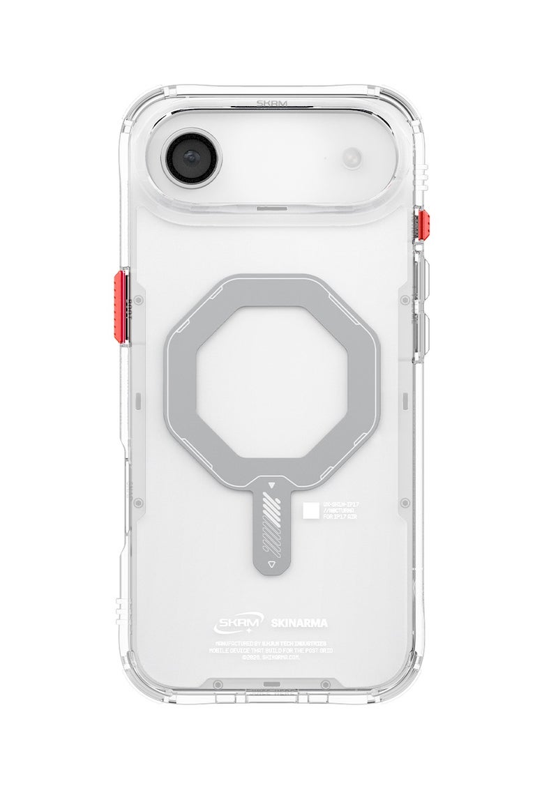 Skinarma Saido Mag-Charge Case Compatible with MagSafe for iPhone 17 Air 6.6-Inch - Clear clear - Image 2
