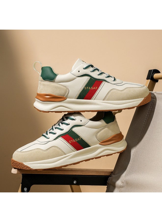 St&Sat Saturday Men's Shoes Trendy Color Block Retro Casual Shoes Men's Casual Sports Shoes Fashion Versatile Casual Sneakers Men - Image 5