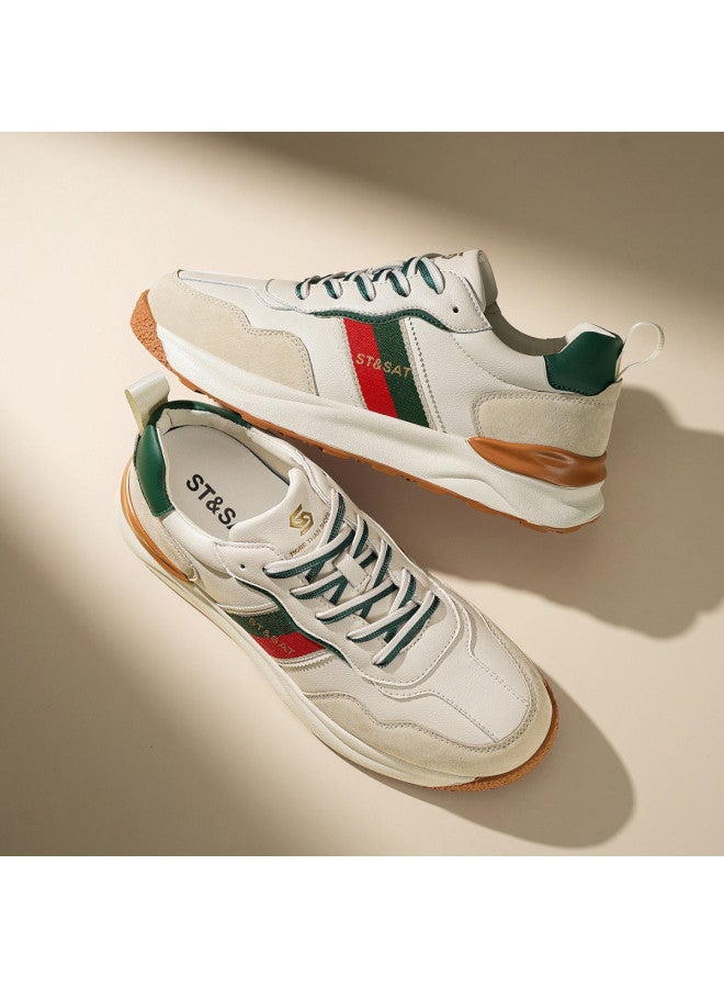 St&Sat Saturday Men's Shoes Trendy Color Block Retro Casual Shoes Men's Casual Sports Shoes Fashion Versatile Casual Sneakers Men - Image 4