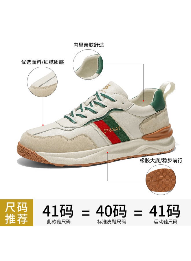 St&Sat Saturday Men's Shoes Trendy Color Block Retro Casual Shoes Men's Casual Sports Shoes Fashion Versatile Casual Sneakers Men - Image 3