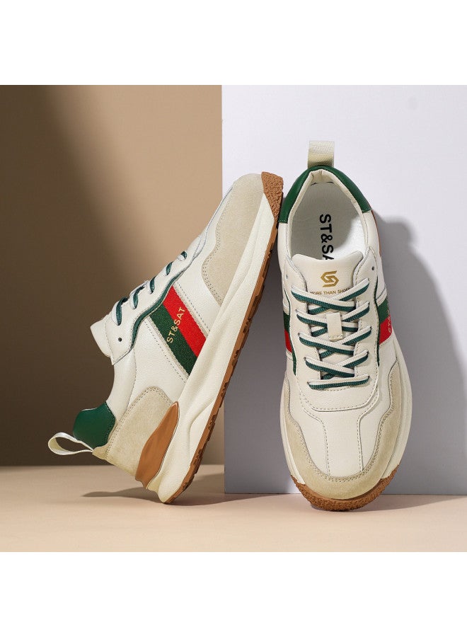 St&Sat Saturday Men's Shoes Trendy Color Block Retro Casual Shoes Men's Casual Sports Shoes Fashion Versatile Casual Sneakers Men - Image 2