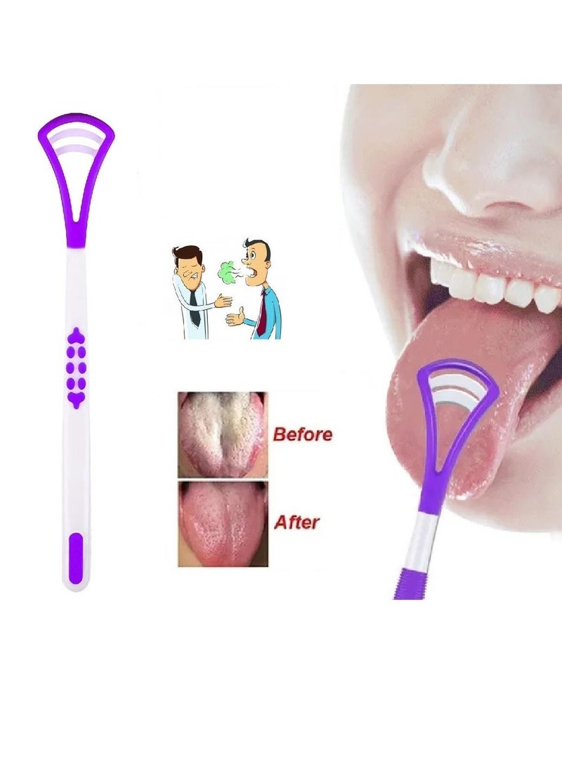 Generic Tongue Scraper Cleaner, 100% BPA Free Oral Care Cleaner Dental Scrapers Kits, Help Fight Bad Breath, Premium Cleaning Tools  - Image 1