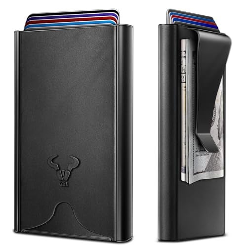BULLIANT Slim Wallet, Men Front Pocket Wallet Money Clip 5Cards-Sliding Design - Image 1