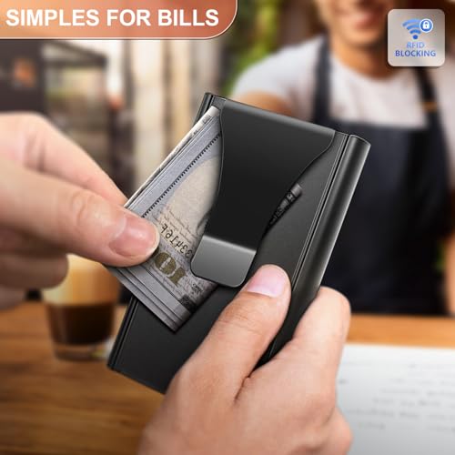 BULLIANT Slim Wallet, Men Front Pocket Wallet Money Clip 5Cards-Sliding Design - Image 5