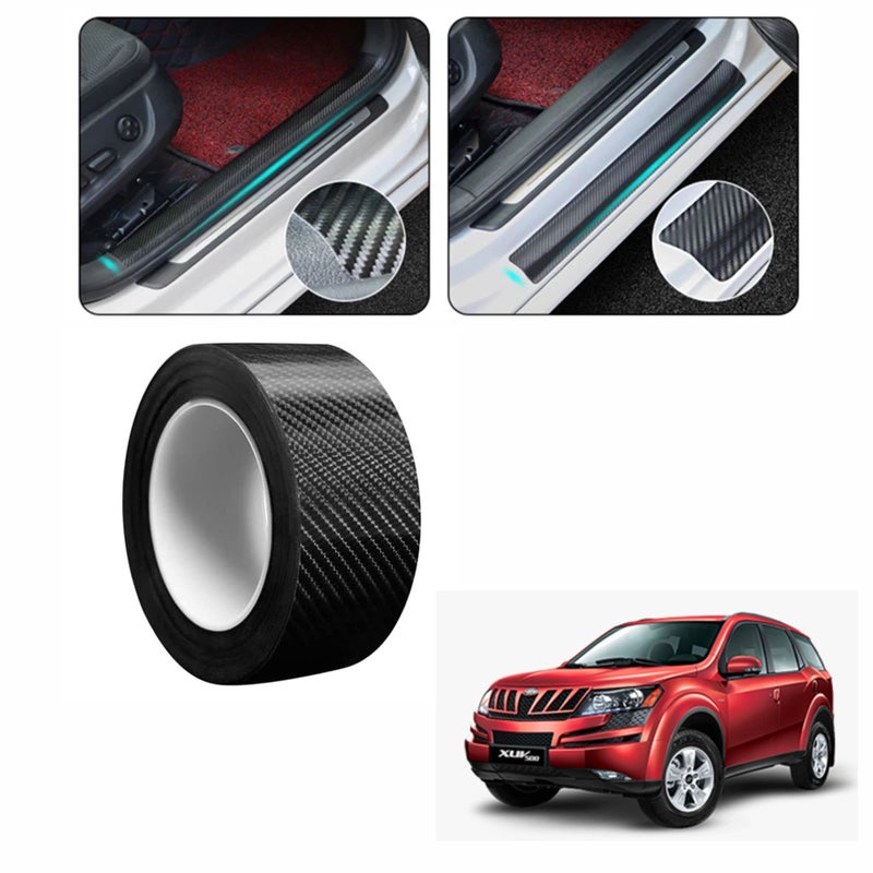 Asryd Anti Scratch Hi-Gloss Black Carbon Fiber Paint Protection Waterproof Car Seal Strip Door Edge Cover Guard Tape (5Mtr.) for Mahindra XUV 700 - Image 4